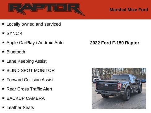 Used 2022 Ford F150 Raptor w/ Equipment Group 801A High image 2