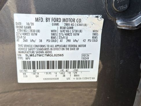 Used 2021 Lincoln Aviator Reserve w/ Equipment Group 208A RWD image 20