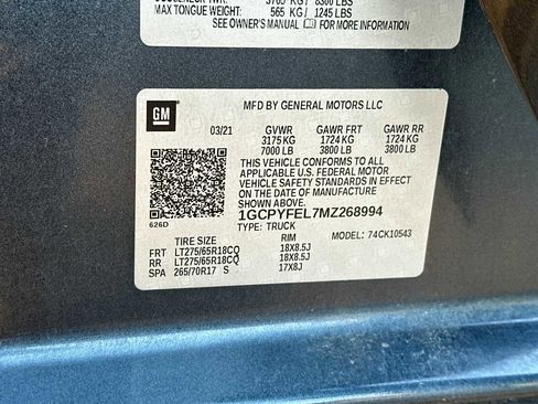 Used 2021 Chevrolet Silverado 1500 LT Trail Boss image 40