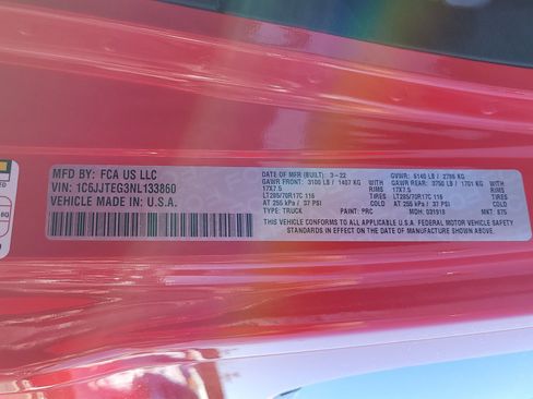 Used 2022 Jeep Gladiator Mojave w/ LED Lighting Group image 15