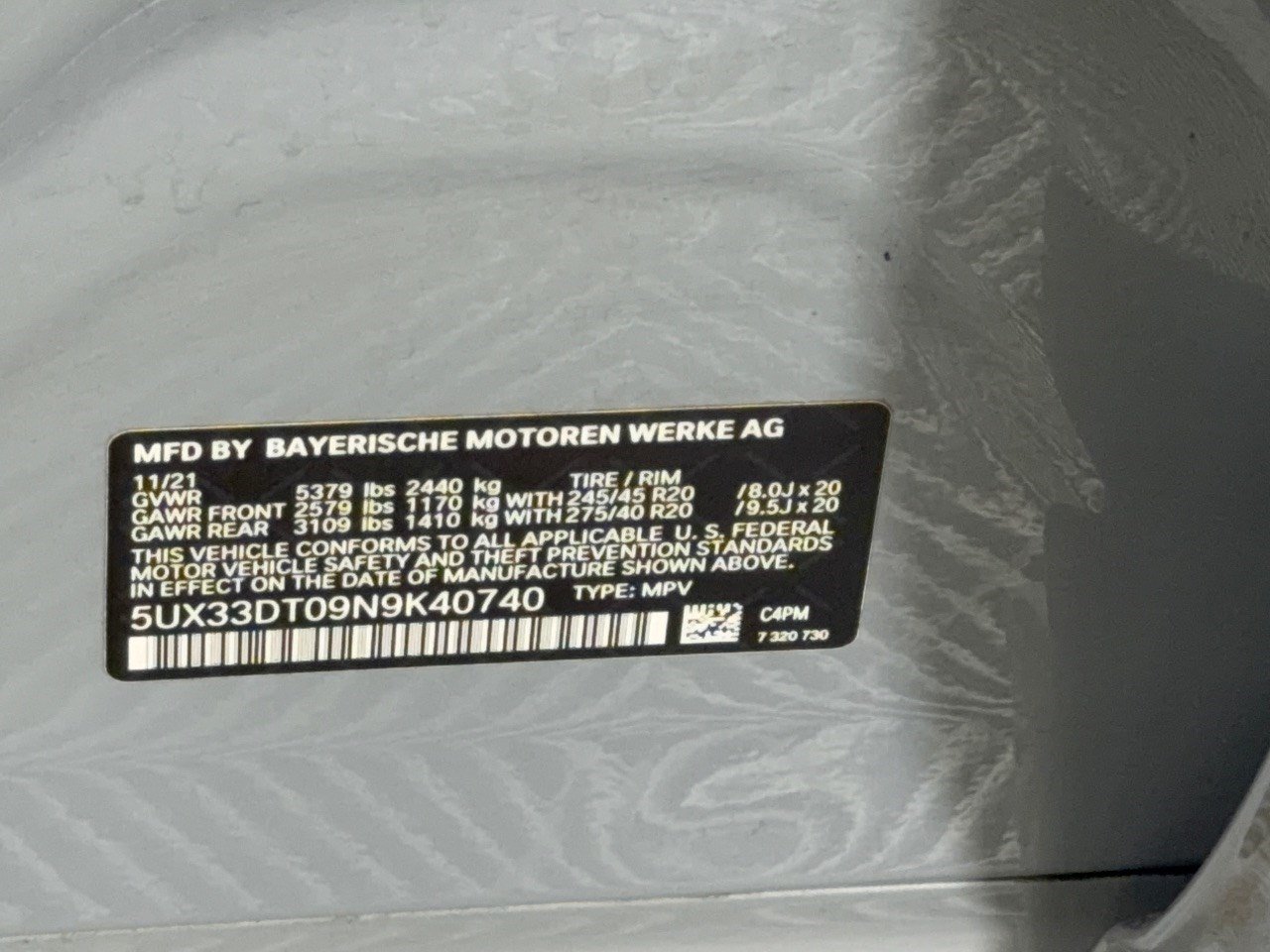 Used 2022 BMW X4 xDrive30i w/ M Sport Package 2 AWD/4WD image 32