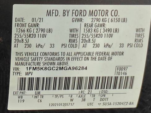 Used 2021 Ford Explorer ST w/ Equipment Group 401A AWD/4WD image 84