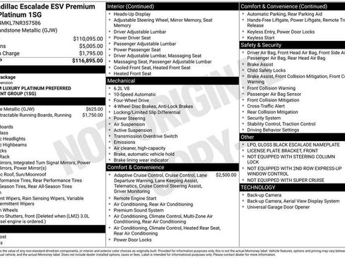 Used 2022 Cadillac Escalade ESV Premium Luxury Platinum image 9