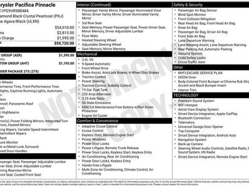 New 2027 Chrysler Pacifica Pinnacle w/ Theater Group FWD image 22