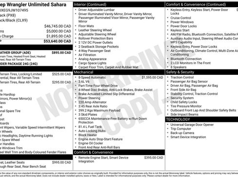 Used 2018 Jeep Wrangler Unlimited Sahara w/ Cold Weather Group image 3