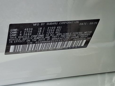 Certified 2025 Subaru Legacy Limited AWD/4WD image 28