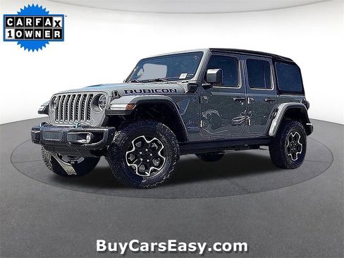Used 2021 Jeep Wrangler Unlimited Rubicon 4xe w/ Steel Bumper Group image 1