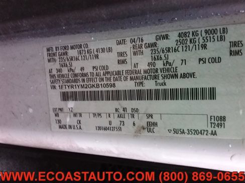 Used 2016 Ford Transit 250 130 Low Roof image 15