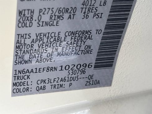 Certified 2024 Nissan Titan Platinum Reserve w/ Moonroof Package image 13