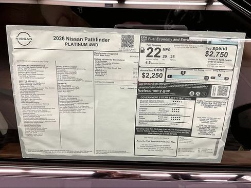 New 2026 Nissan Pathfinder Platinum w/ Cargo Package AWD/4WD image 40