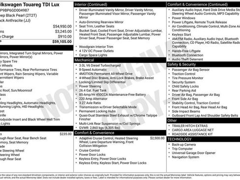 Used 2016 Volkswagen Touareg TDI image 11