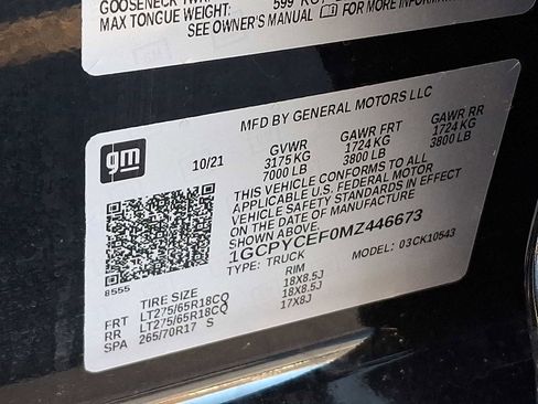 Used 2021 Chevrolet Silverado 1500 Custom Trail Boss image 26