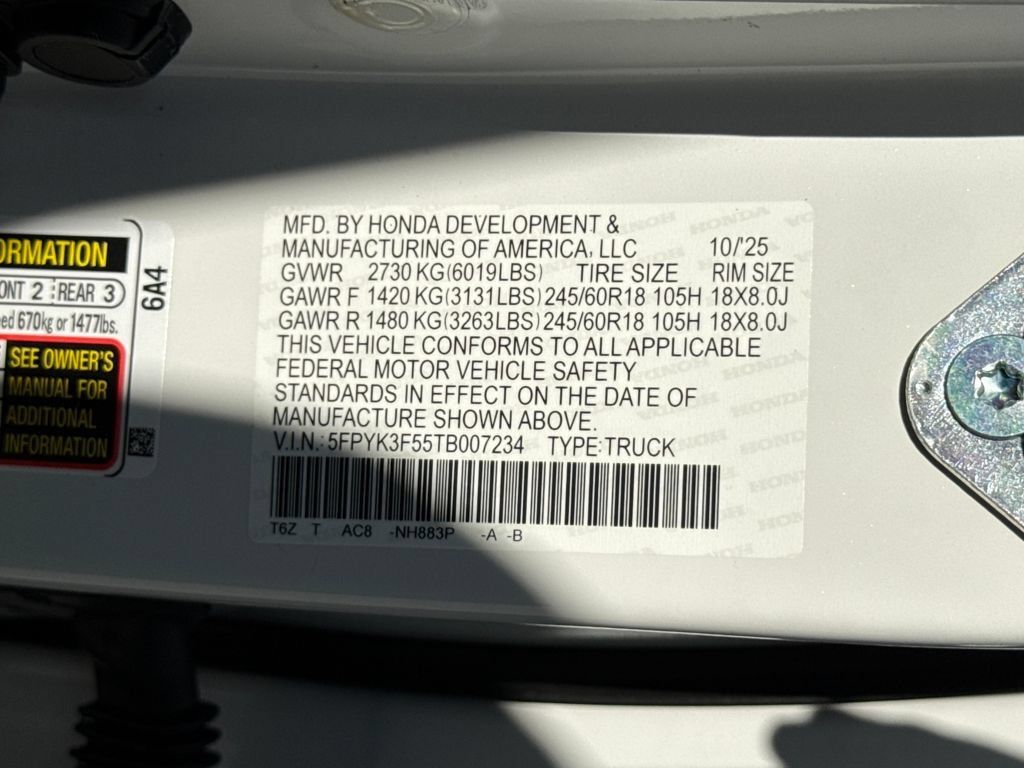 Certified 2026 Honda Ridgeline RTL image 32