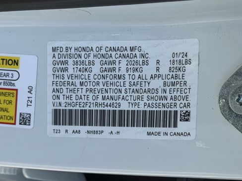 Certified 2024 Honda Civic LX image 28