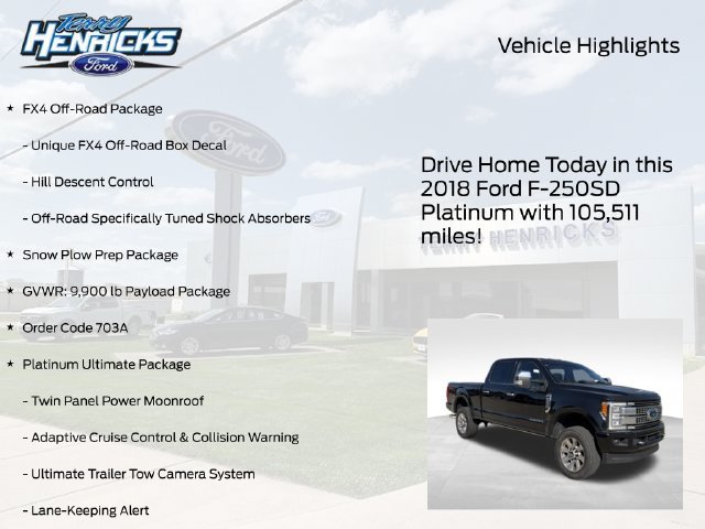 Used 2018 Ford F250 Platinum w/ Platinum Ultimate Package AWD/4WD image 4