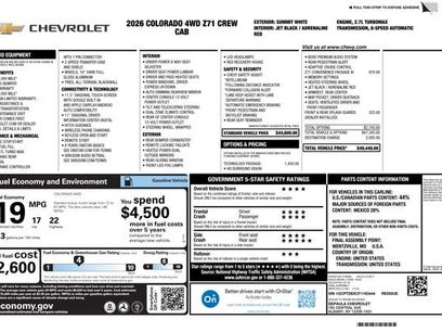 New 2026 Chevrolet Colorado Z71 w/ Technology Package