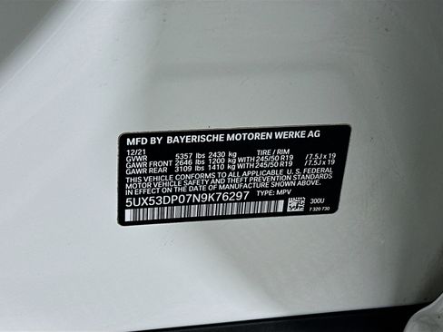 Used 2022 BMW X3 xDrive30i w/ Premium Package 2 AWD/4WD image 12