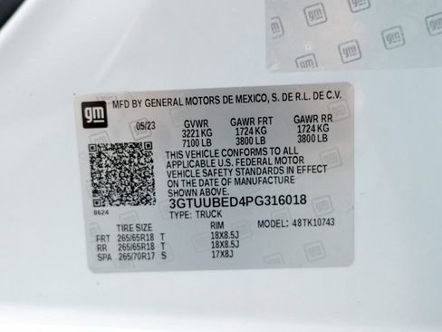 Used 2023 GMC Sierra 1500 SLE AWD/4WD image 64