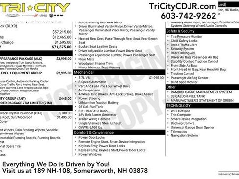 Used 2020 RAM 1500 Limited w/ Black Appearance Package image 16