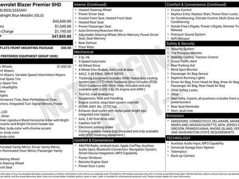 Certified 2020 Chevrolet Blazer Premier image 32