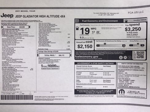 Used 2021 Jeep Gladiator Overland image 40