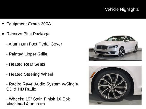 Used 2019 Lincoln MKZ Reserve w/ Reserve Plus Package FWD image 7