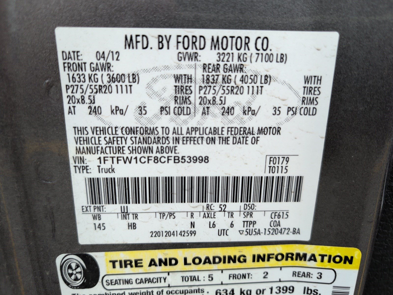 Used 2012 Ford F150 Lariat w/ Lariat Plus Pkg RWD image 13