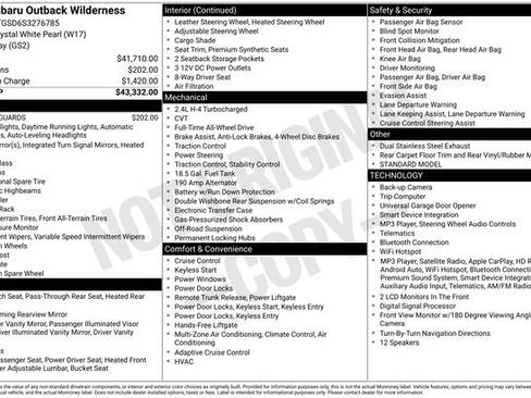 Used 2025 Subaru Outback Wilderness AWD/4WD image 6