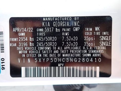 Certified 2022 Kia Telluride SX w/ Nightfall Edition Package image 11