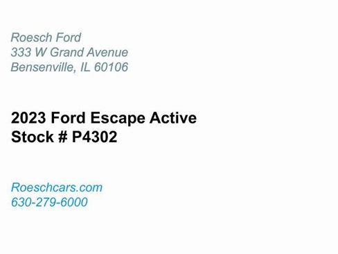 Used 2023 Ford Escape Active w/ Tech Pack #2 image 2