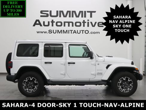 Used 2024 Jeep Wrangler Unlimited Sahara w/ Technology Group AWD/4WD image 1