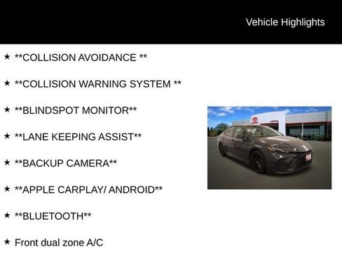 Used 2025 Toyota Camry SE image 2