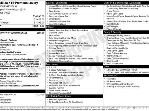 Certified 2024 Cadillac XT6 Premium Luxury AWD/4WD image 7