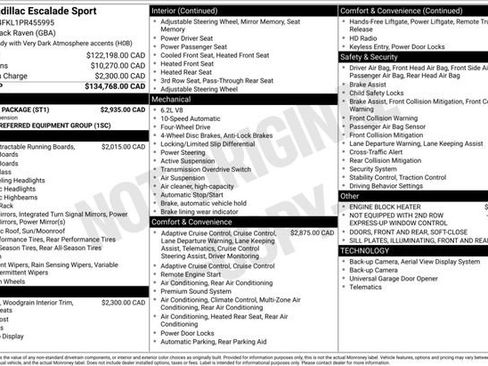 Used 2023 Cadillac Escalade Sport w/ Touring Package AWD/4WD image 3