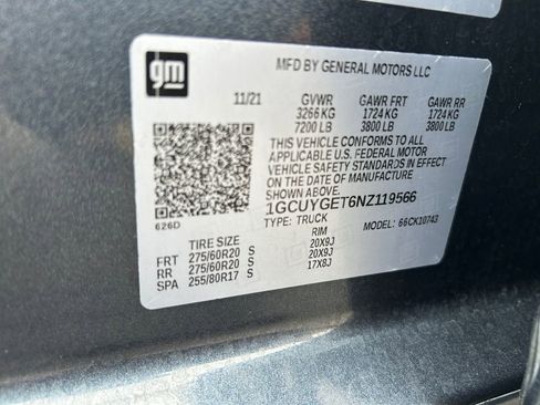 Used 2022 Chevrolet Silverado 1500 LTZ w/ LTZ Premium Package AWD/4WD image 37