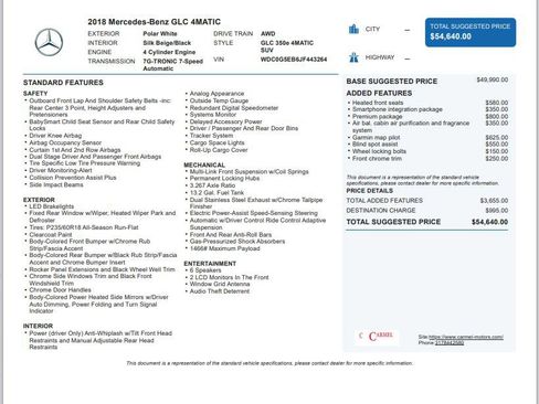 Used 2018 Mercedes-Benz GLC 350e 4MATIC image 3