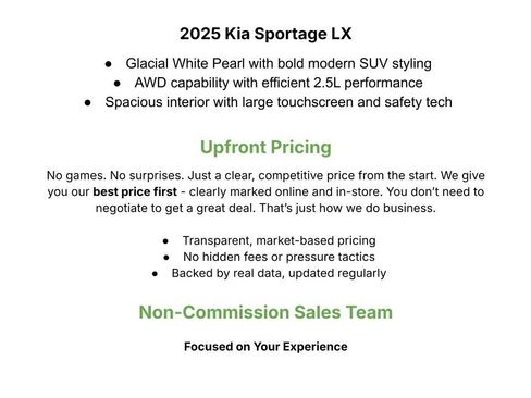 Certified 2025 Kia Sportage LX image 2