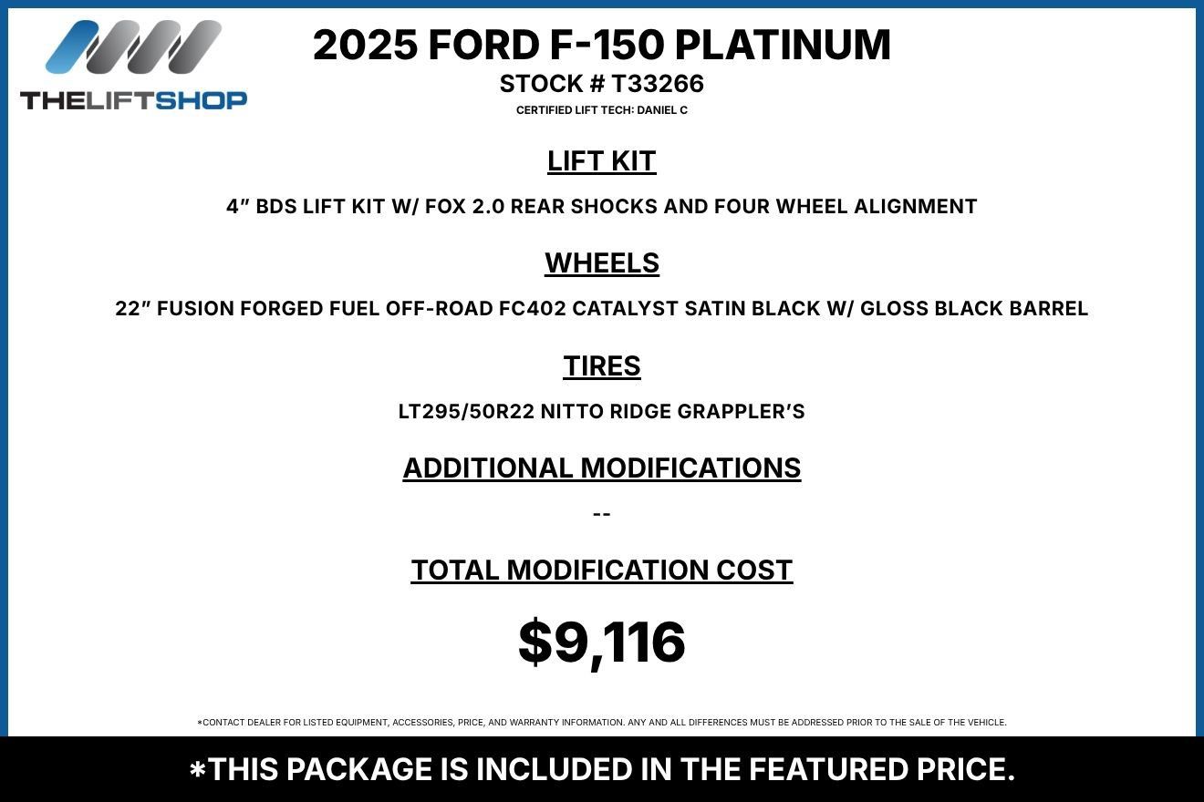 Used 2025 Ford F150 Platinum AWD/4WD image 2