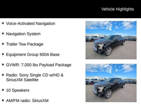Used 2017 Ford F150 Limited w/ Trailer Tow Package AWD/4WD image 8