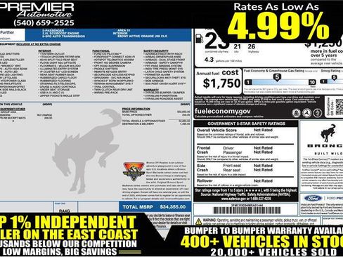 Used 2021 Ford Bronco Sport Badlands AWD/4WD image 2