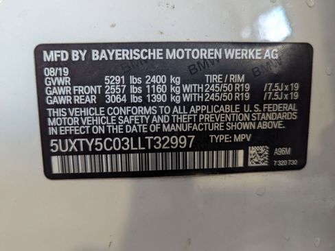 Used 2020 BMW X3 xDrive30i w/ Convenience Package image 31