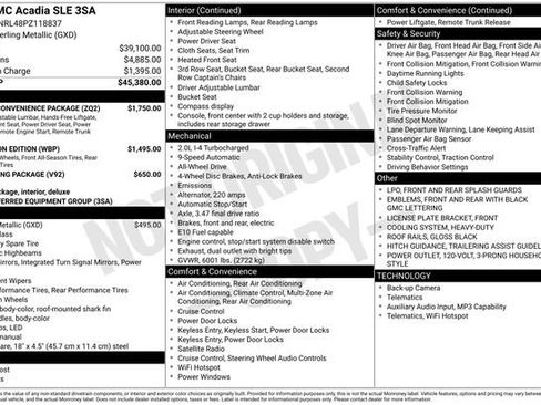 Used 2023 GMC Acadia SLE w/ Driver Convenience Package AWD/4WD image 4