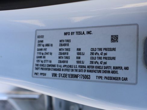 Used 2022 Tesla Model 3 Long Range image 62