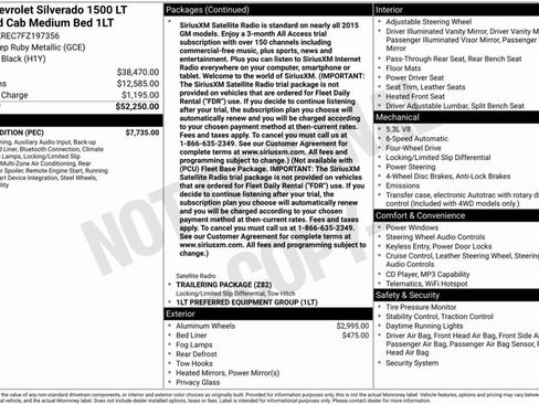 Used 2015 Chevrolet Silverado 1500 LT w/ Rally 2 Edition image 7