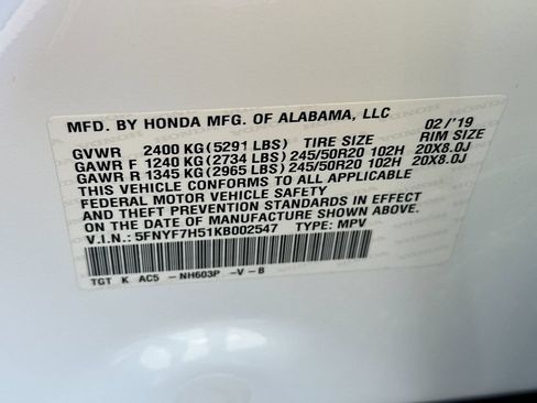 Used 2019 Honda Passport EX-L image 35