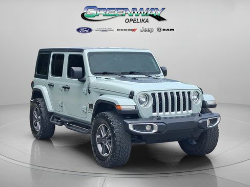 Used 2023 Jeep Wrangler Unlimited Sahara w/ LED Lighting Group AWD/4WD image 1