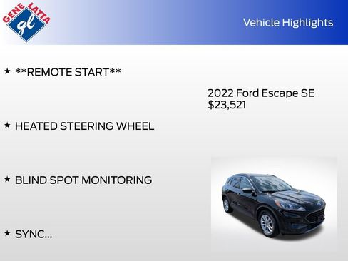 Certified 2022 Ford Escape SE w/ Cold Weather Package AWD/4WD image 33