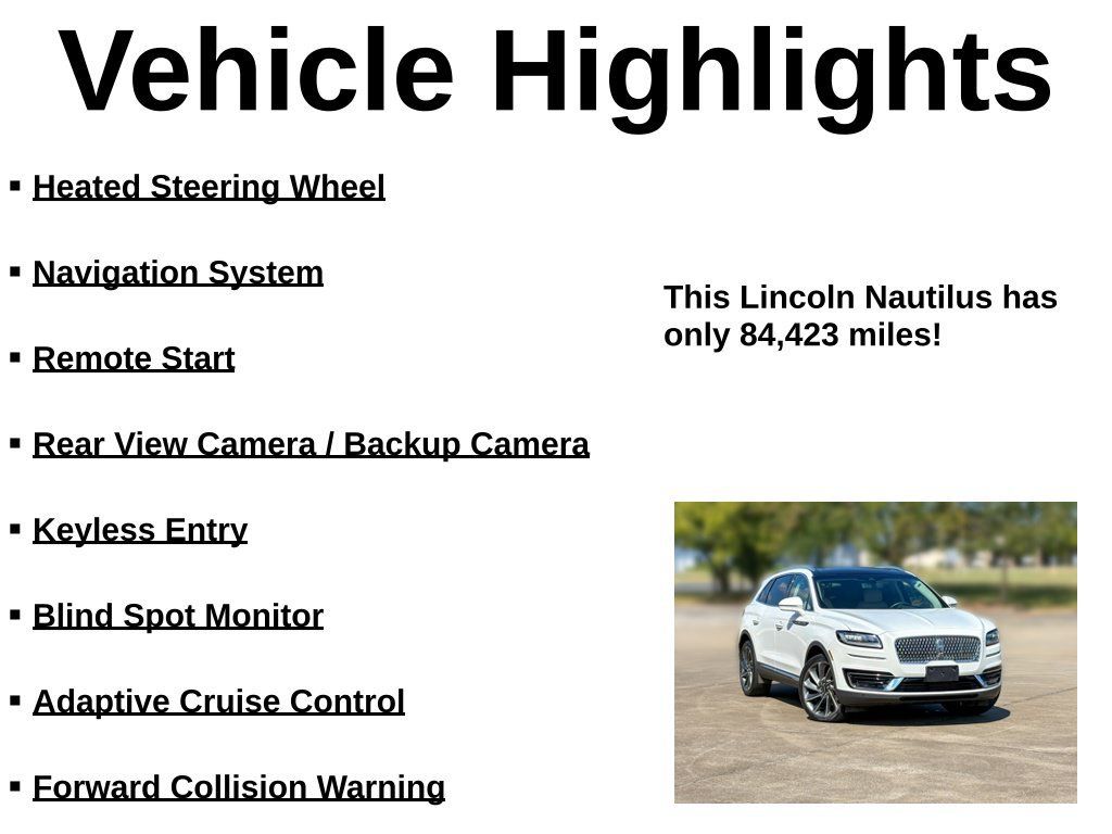 Used 2020 Lincoln Nautilus Reserve w/ Equipment Group 201A FWD image 38