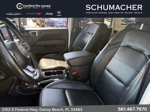 Used 2021 Jeep Wrangler Unlimited Sahara w/ Uconnect 4C Nav & Sound Group AWD/4WD image 9