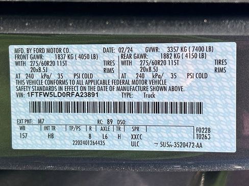 Used 2024 Ford F150 Lariat AWD/4WD image 31